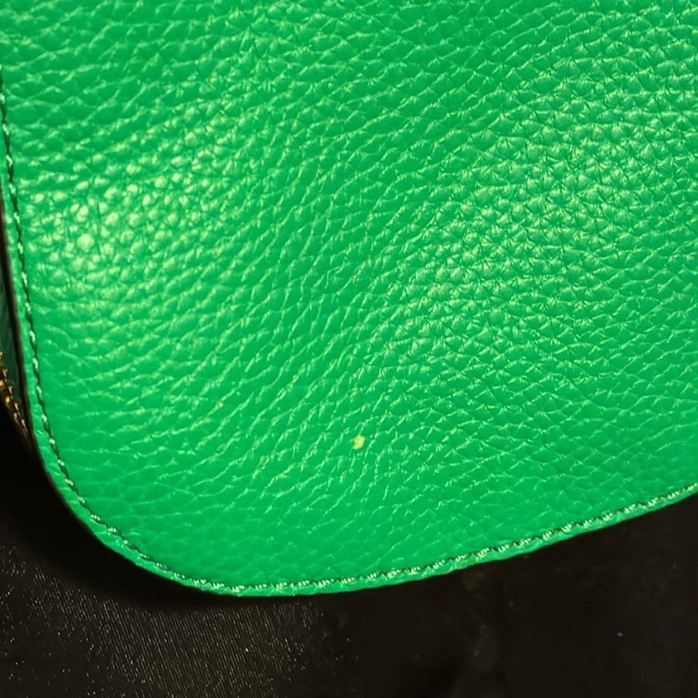 🆕 Vince Camuto Leather Kenzy Crossbody Lotus Green Purse NWT - Picture 5 of 6